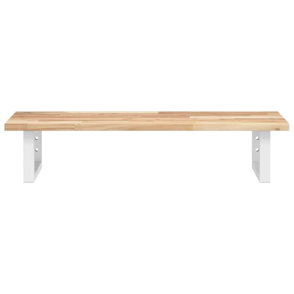 vidaXL &Eacute;tag&egrave;re de vasque murale acier et bois massif d'acacia