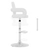 vidaXL Tabourets de bar lot de 2 blanc similicuir