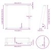 vidaXL Pieds de table &agrave; manger en U 2 pi&egrave;ces Blanc 80 x (72-73) cm Acier