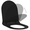 vidaXL Si&egrave;ge de toilette R&eacute;glable Noir 48,5 x 36 x 5 cm Polypropyl&egrave;ne