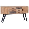 vidaXL Armoire lat&eacute;rale 110x30x75 cm Teck solide