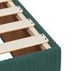 vidaXL Sommier &agrave; lattes de lit avec matelas Vert fonc&eacute; 100x200 cm