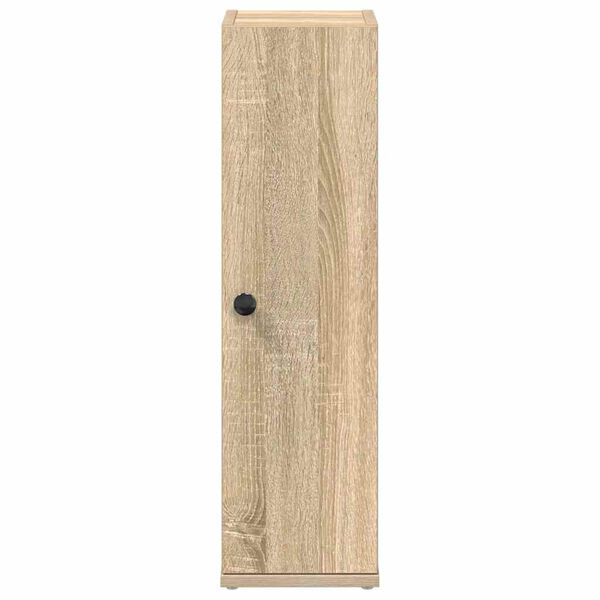 vidaXL Meuble de salle de bain avec porte-rouleau ch&ecirc;ne sonoma