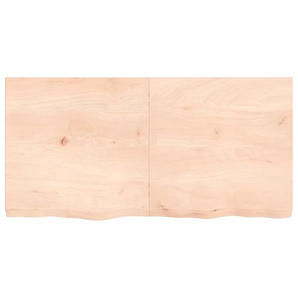 vidaXL &Eacute;tag&egrave;re murale 120x60x(2-6) cm bois de ch&ecirc;ne massif non trait&eacute;