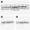 vidaXL Ensemble de canap&eacute;s d'ext&eacute;rieur 7 pcs Naturel