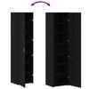 vidaXL Haut Armoire 2 pcs Ch&ecirc;ne noir 45 x 42,5 x 185 cm