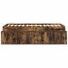 vidaXL Cadre de lit Ch&ecirc;ne fum&eacute; 70 x 190 cm Bois d'ing&eacute;nierie