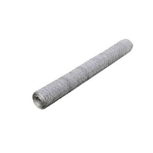 vidaXL Grillage pour voli&egrave;re Acier galvanis&eacute; 25 x 1 m Argent&eacute;
