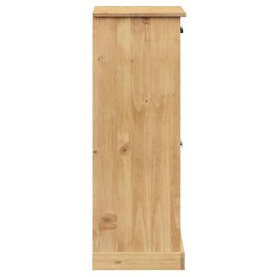 vidaXL Armoire à chaussures VIGO 60x35x96 cm bois massif de pin