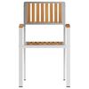 vidaXL Chaise de jardin 2 pcs Marron Bois de teck massif
