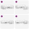 vidaXL Ensemble de canap&eacute;s d'ext&eacute;rieur 10 pcs Naturel et Anthracite