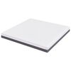 vidaXL Matelas Blanc et Gris 200 x 200 cm Tissu jacquard