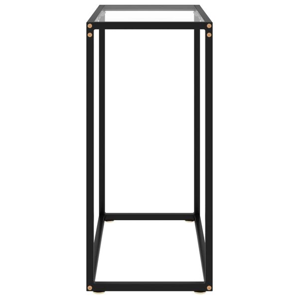 vidaXL Table console Transparent 60x35x75 cm Verre trempé