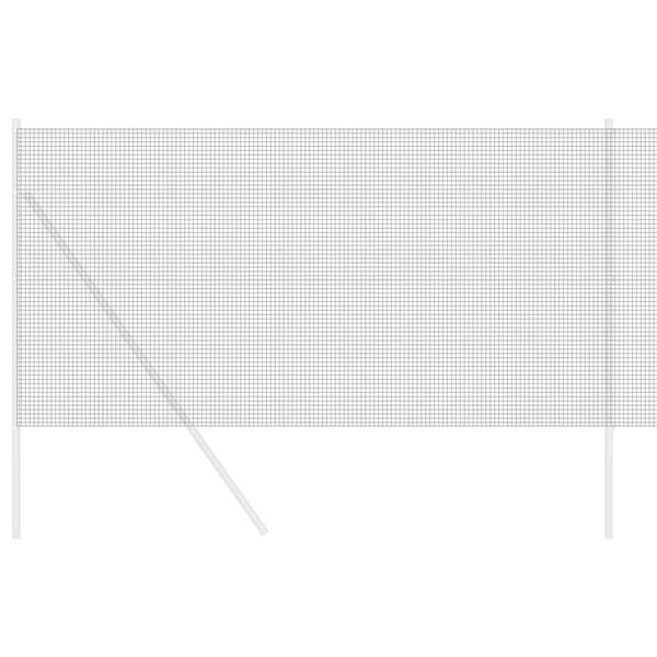 vidaXL Cl&ocirc;ture en fil soud&eacute; Gris 1.4 x 10 m