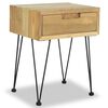 vidaXL Table de chevet 40x30x50 cm Teck