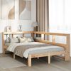 vidaXL Lit biblioth&egrave;que sans matelas 120x200 cm bois de pin massif