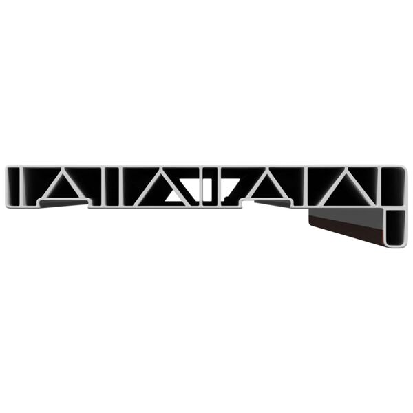 vidaXL Appui de fen&ecirc;tre Bois Brun 100 x 25 x 4,5 cm PVC