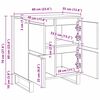 vidaXL Buffet Ch&ecirc;ne artisanal 60 x 35 x 70 cm