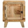 vidaXL Table de chevet 2 pcs 40x32x46 cm bois massif de manguier brut