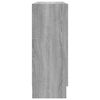 vidaXL Armoire &agrave; vitrine Sonoma gris 82,5x30,5x80 cm Bois d'ing&eacute;nierie