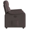 vidaXL Fauteuil inclinable Marron fonc&eacute; Tissu