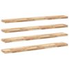 vidaXL &Eacute;tag&egrave;res flottantes 4 pcs 140x20x4 cm acacia massif non trait&eacute;