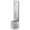 vidaXL &Eacute;cran de confidentialit&eacute; de jardin Floral Argent 32 x 140 cm