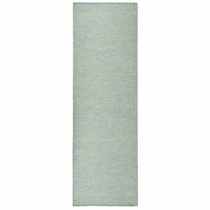 vidaXL Tapis &agrave; tissage plat d'ext&eacute;rieur 80x250 cm Turquoise