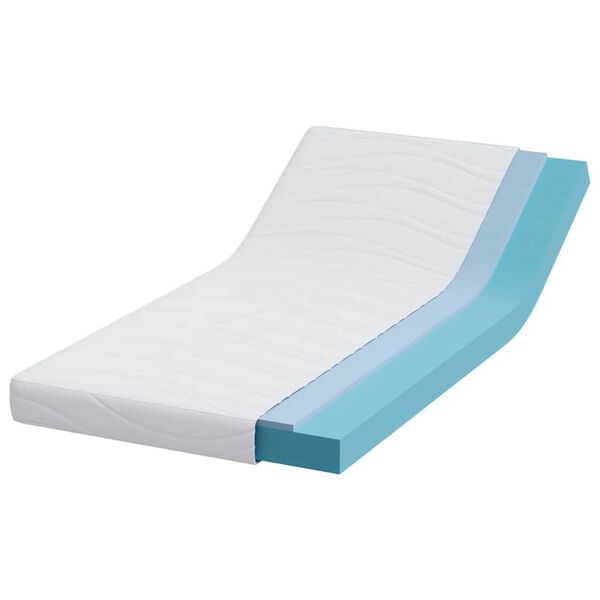 vidaXL Matelas Blanc 100 x 200 cm Tissu jacquard