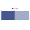 vidaXL Auvent lat&eacute;ral r&eacute;tractable de patio 100x300 cm Bleu