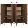 vidaXL Buffet Ch&ecirc;ne marron 34,5x34x90 cm Bois d'ing&eacute;nierie