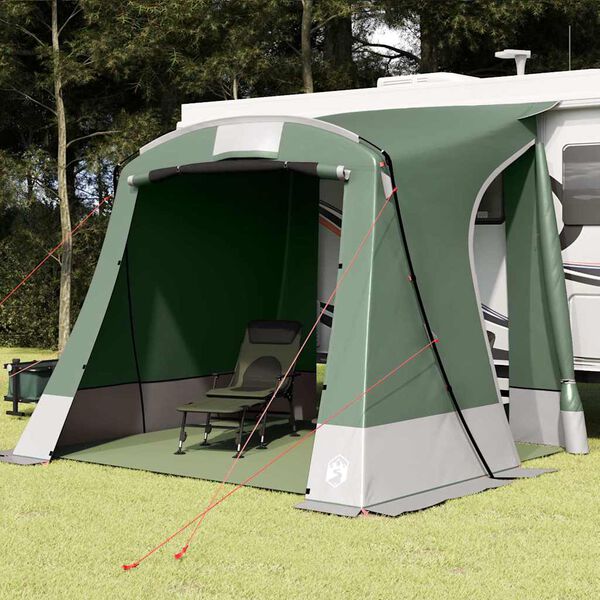 vidaXL Tente de hayon avec toit Vert 285 x 255 x 245 cm taffetas