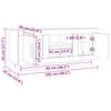 vidaXL Meuble TV blanc 102x35x45 cm bois d'ing&eacute;nierie