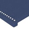 vidaXL T&ecirc;te de lit &agrave; LED Bleu 103x16x118/128 cm Tissu