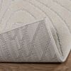 vidaXL Tapis de surface Carr&eacute; HUARTE Cr&egrave;me 200 x 200 cm Polyester