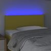 vidaXL T&ecirc;te de lit &agrave; LED Vert 80x5x78/88 cm Tissu