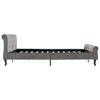 vidaXL Cadre de lit sans matelas gris velours 160x200 cm