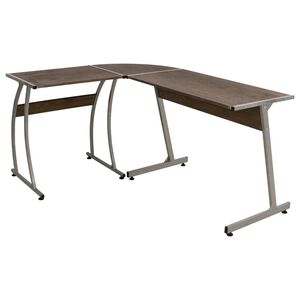 vidaXL Bureau d'angle marron bois d'ing&eacute;nierie