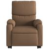 vidaXL Fauteuil inclinable de massage &eacute;lectrique Marron Tissu