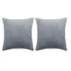vidaXL Coussins lot de 2 Tissu 45x45 cm Gris