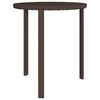 vidaXL Tables d'appoint 3 pcs marron résine tressée