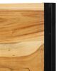 vidaXL T&ecirc;te de lit 180 cm bois massif d'acacia et fer