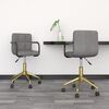 vidaXL Chaises &agrave; manger pivotantes lot de 2 gris clair velours