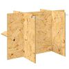 vidaXL Base de Terrarium Marron 80 x 50 x 50 cm OSB