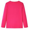 T-shirt enfants &agrave; manches longues rose vif 140