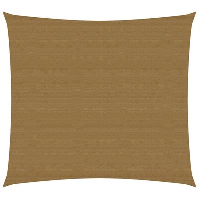 vidaXL Voile d'ombrage 160 g/m² Taupe 2,5x2,5 m PEHD