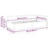 vidaXL Cadre de lit d'angle Bleu 90 cm x 200 cm VeloursetContreplaqu&eacute;