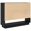 vidaXL Buffet Ch&ecirc;ne noir 97 x 29 x 75 cm Bois d'ing&eacute;nierie