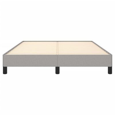 vidaXL Cadre de lit sans matelas gris clair 140x200 cm tissu