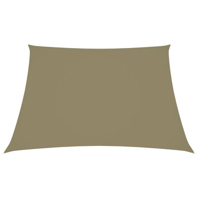 vidaXL Voile de parasol tissu oxford rectangulaire 2x2,5 m beige